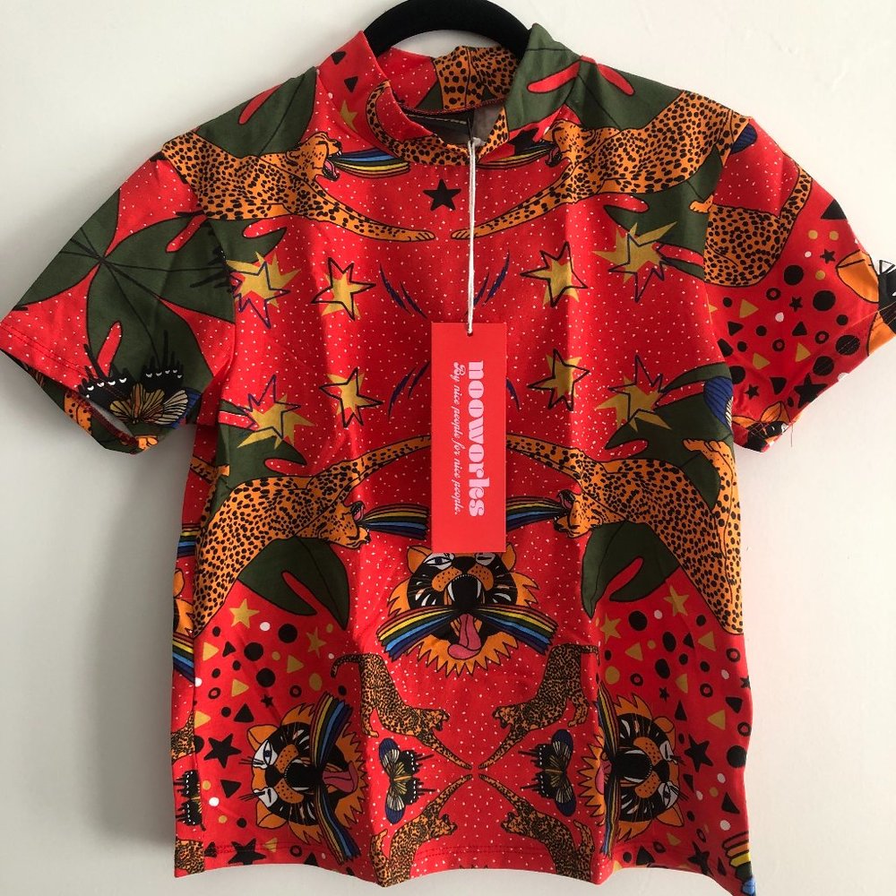 Nooworks Pride Tiger Mock Neck - M - NWT